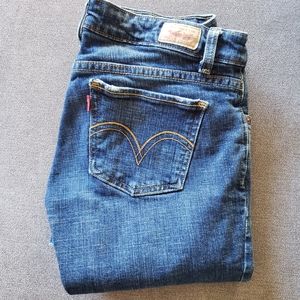 Levi's 524 Too Low Superlow Boot Cut Jeans 7 Med